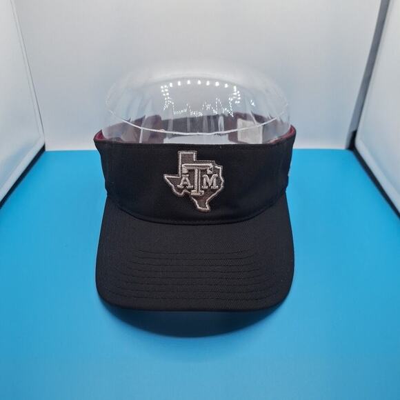 Adidas Texas A&M Aggies Visor Black Cap Adjustable State Logo SEC Football - Picture 1 of 6